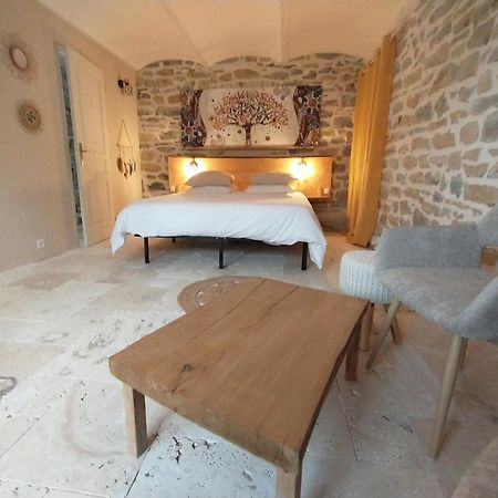 Bed and Breakfast Les Agaves Piscine Panoramique Vue Exceptionnelle Grospierres Esterno foto