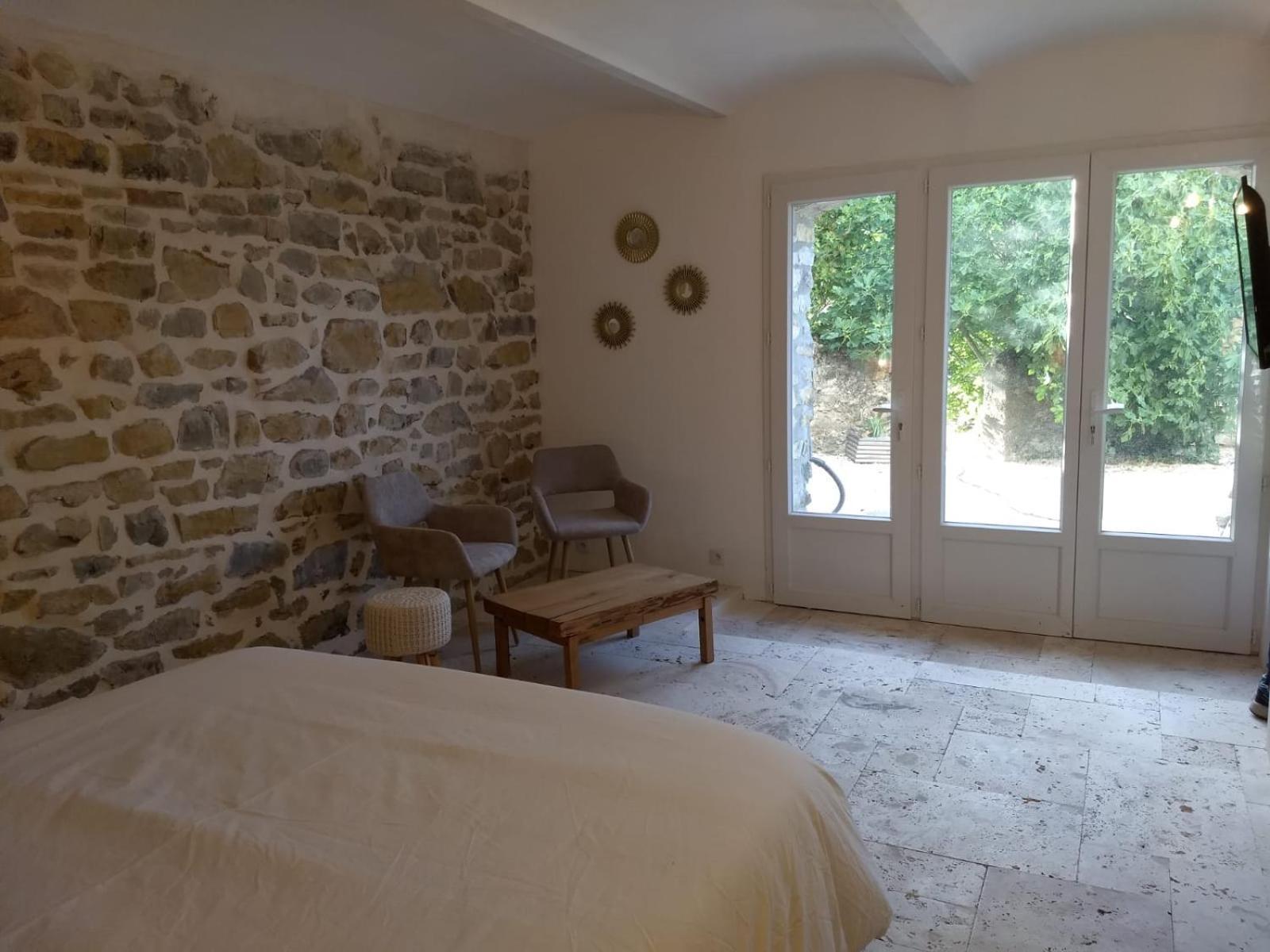 Bed and Breakfast Les Agaves Piscine Panoramique Vue Exceptionnelle Grospierres Esterno foto