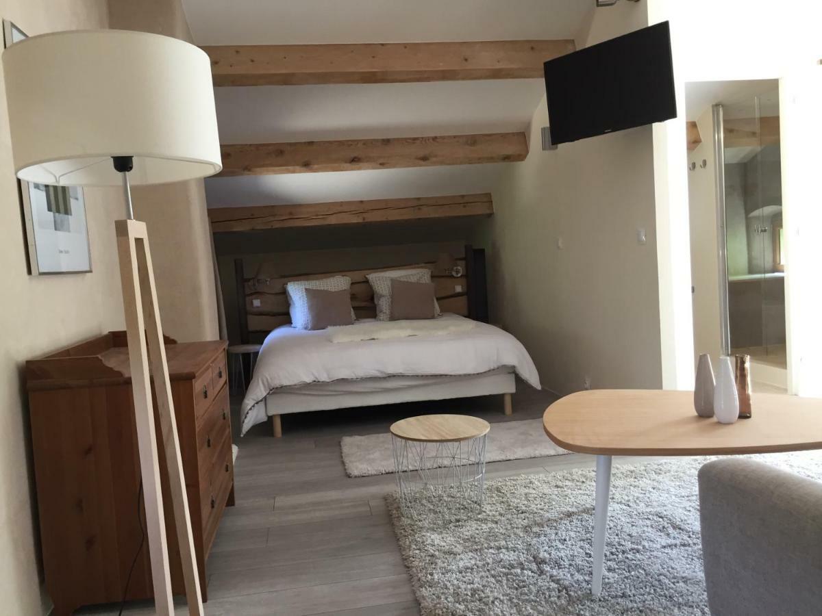 Bed and Breakfast Les Agaves Piscine Panoramique Vue Exceptionnelle Grospierres Esterno foto