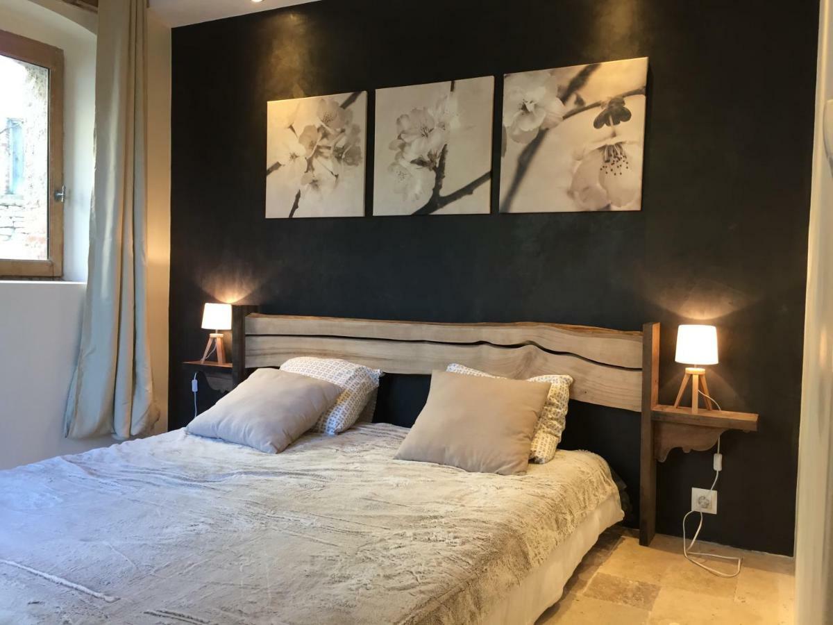 Bed and Breakfast Les Agaves Piscine Panoramique Vue Exceptionnelle Grospierres Esterno foto