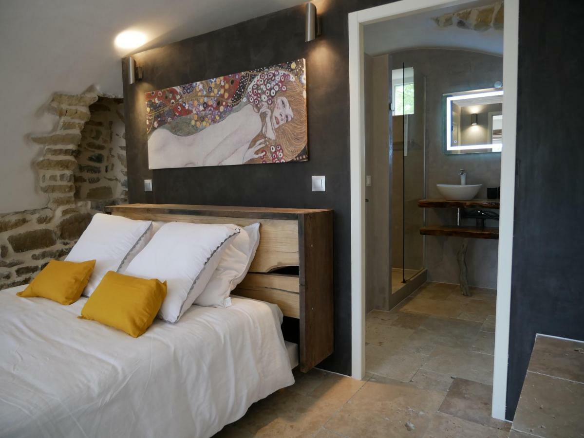 Bed and Breakfast Les Agaves Piscine Panoramique Vue Exceptionnelle Grospierres Esterno foto