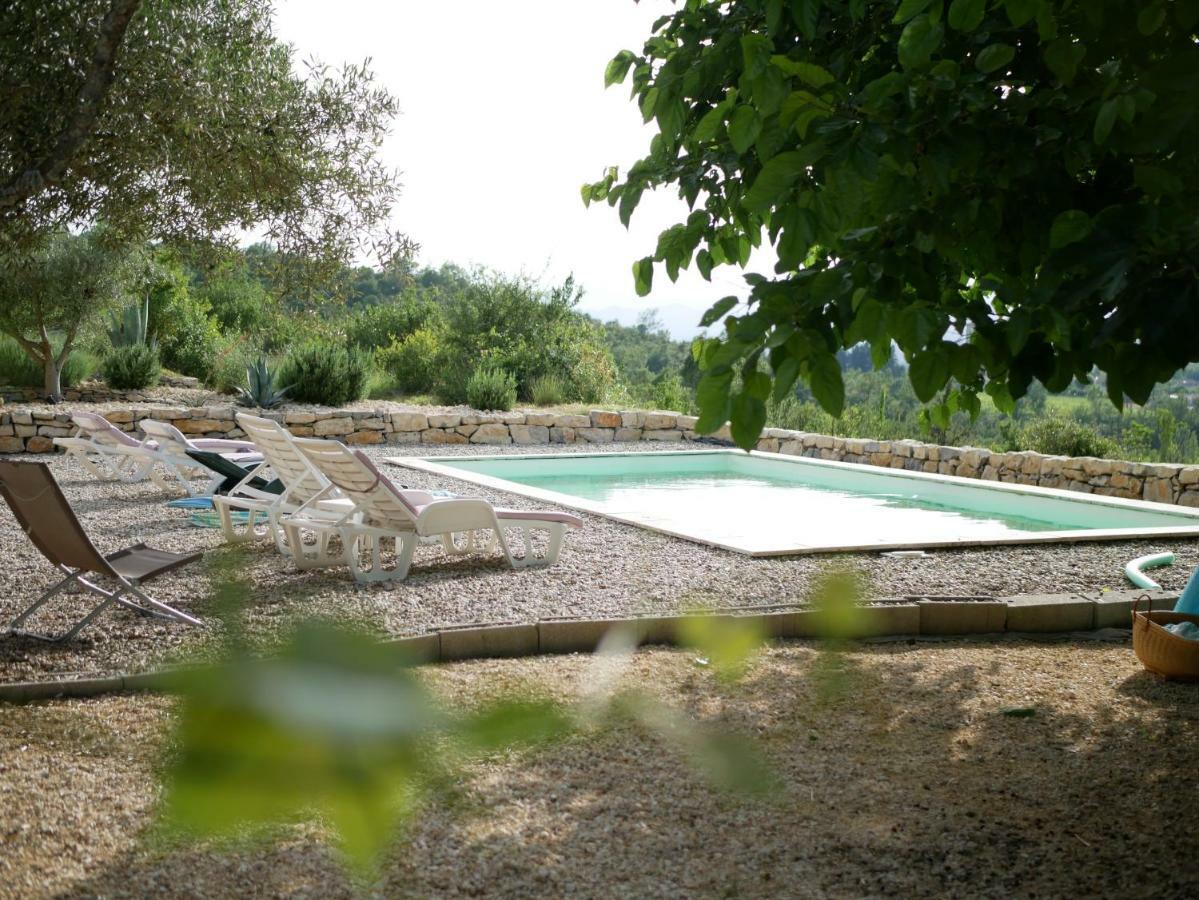 Bed and Breakfast Les Agaves Piscine Panoramique Vue Exceptionnelle Grospierres Esterno foto