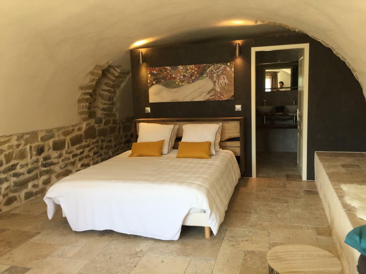 Bed and Breakfast Les Agaves Piscine Panoramique Vue Exceptionnelle Grospierres Esterno foto