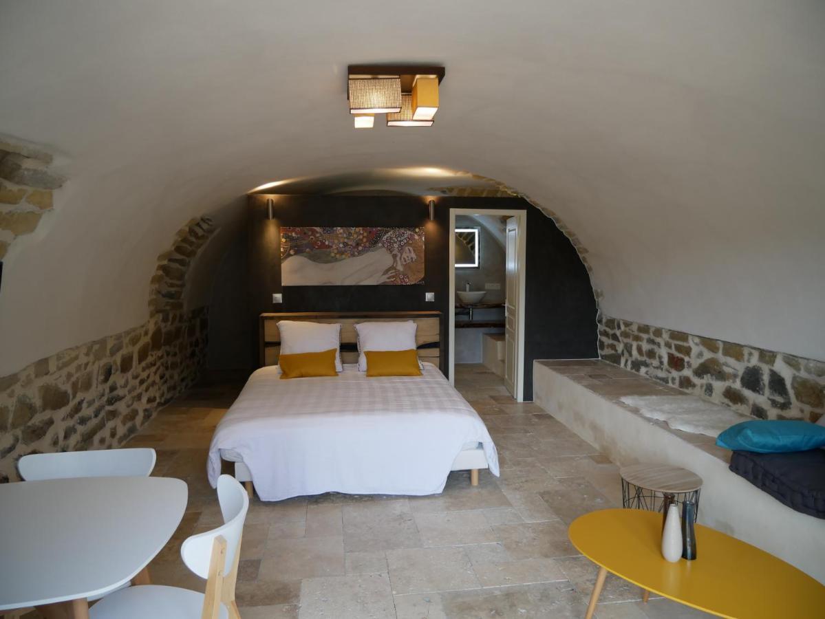 Bed and Breakfast Les Agaves Piscine Panoramique Vue Exceptionnelle Grospierres Esterno foto