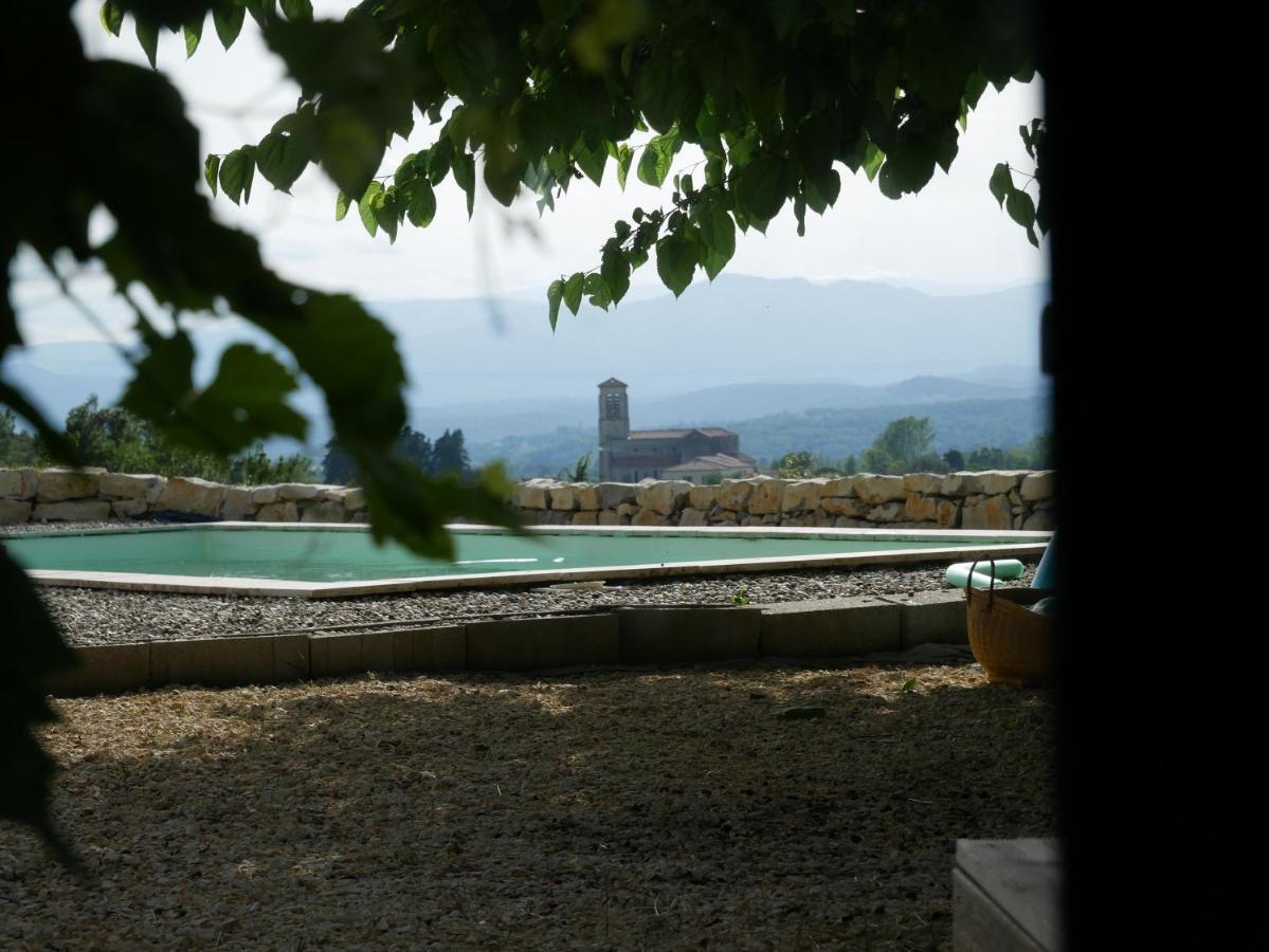 Bed and Breakfast Les Agaves Piscine Panoramique Vue Exceptionnelle Grospierres Esterno foto